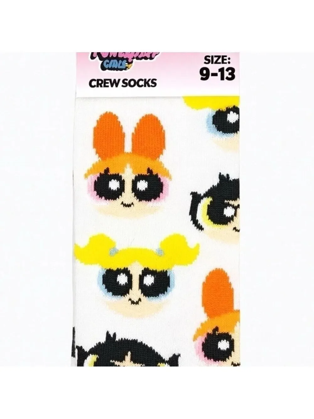 Powerpuff Girls Crew Socks Bubbles Buttercup Blossom New Super Hero Novelty Sock